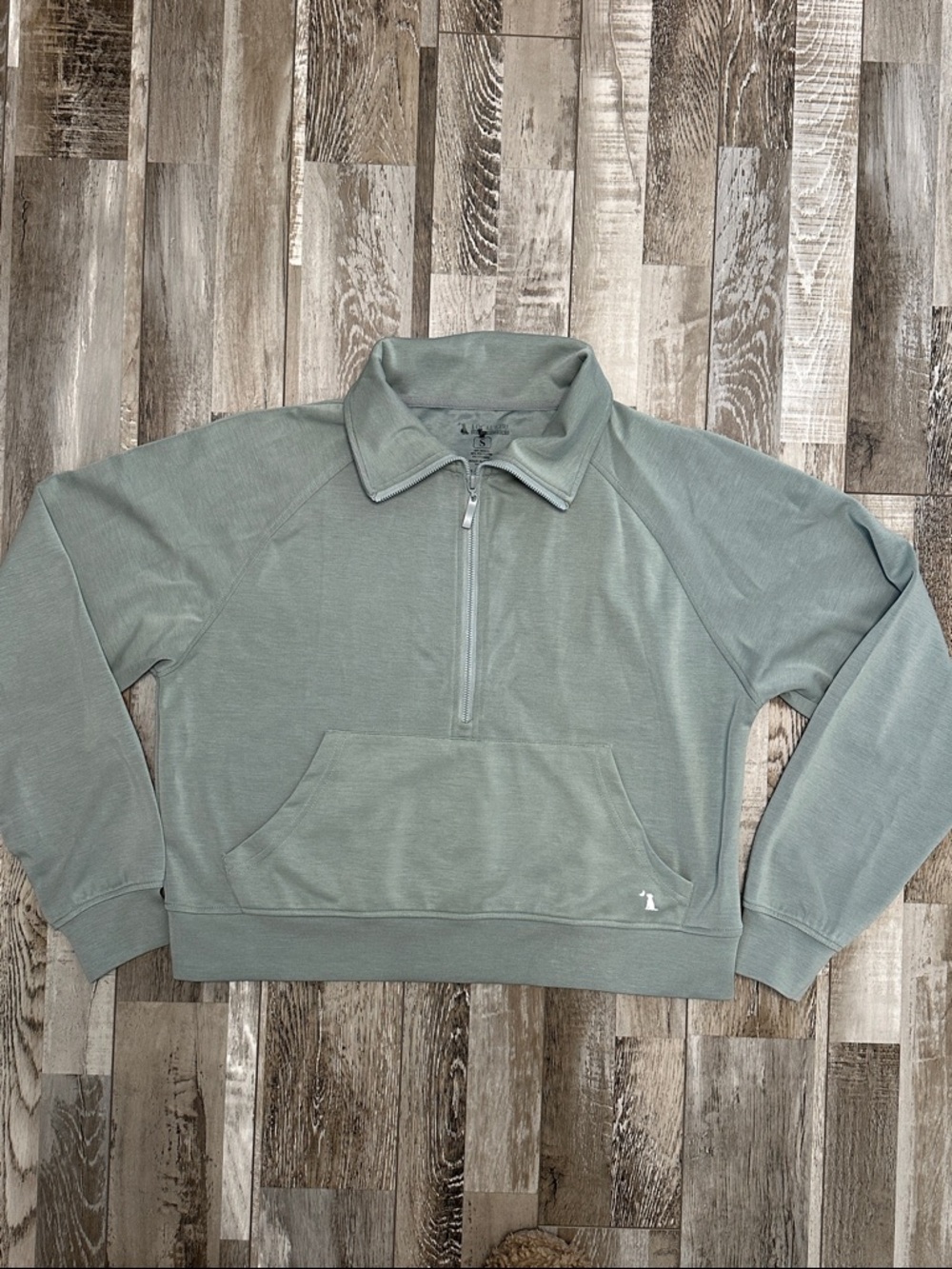 Local Girl Freelance Women's Sage Green Quarter-Zip Pullover - Comfort Half-Zip!